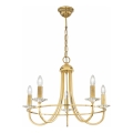 Kolarz 330.85.8C - Lampadario di cristallo a sospensione con catena IMPERIAL 5xE14/60W/230V oro
