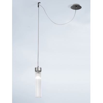 Kolarz 6009.30161 - Lampadario su filo RAGGIO 1xE14/25W/230V cromo opaco