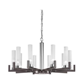 Kolarz 6009.81060 - Lampadario a catena RAGGIO 10xE14/25W/230V cromo opaco