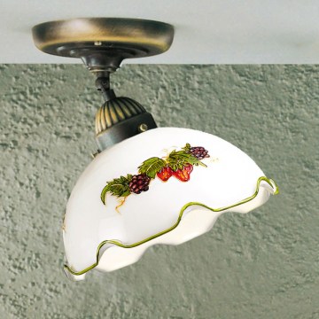 Kolarz 731.10.113 - Plafoniera NONNA 1xE27/75W/230V Ø 20 cm vino/fragola