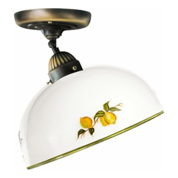 Kolarz 731.10.129 - Lampadario a plafone NONNA 1xE27/75W/230V diametro 30 cm limoni