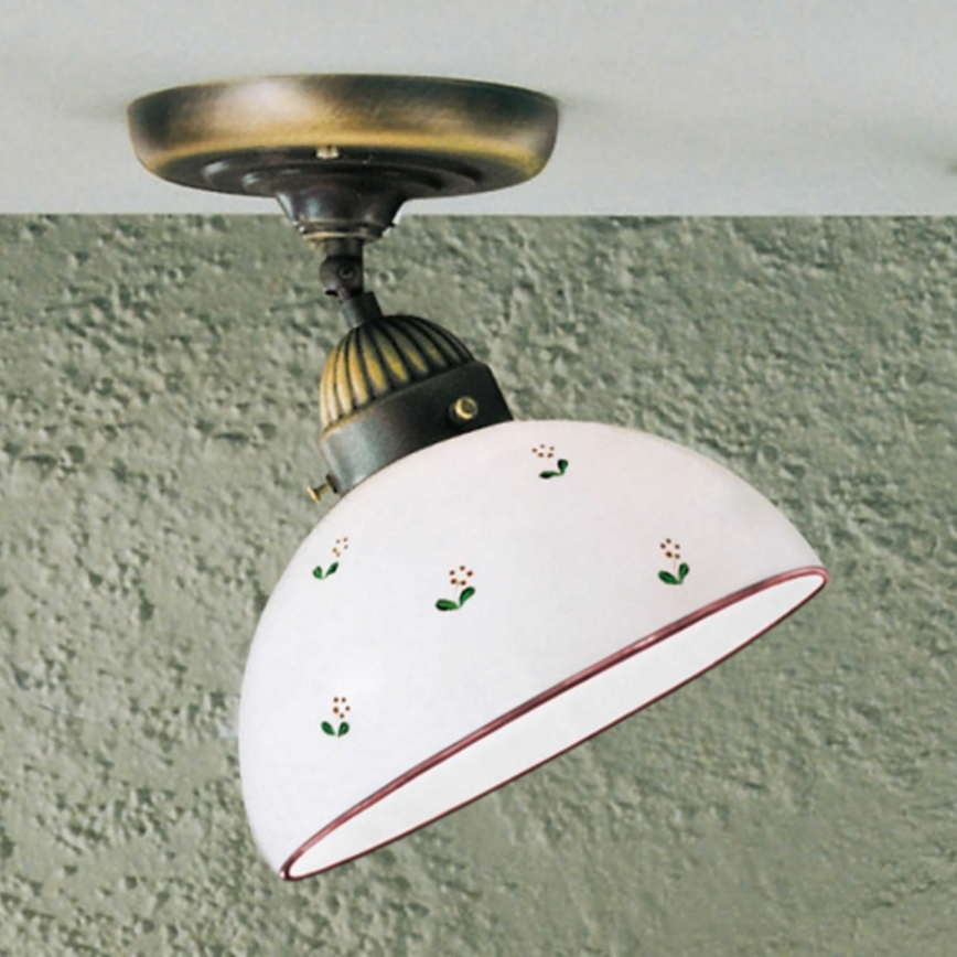 Kolarz 731.10.69 - Lampadario a plafone NONNA 1xE27/75W/230V diametro 20 cm rosso