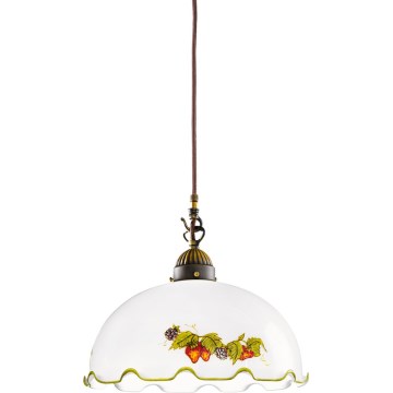Kolarz 731.30.114 - Lampadario su cavo NONNA 1xE27/75W/230V Ø 30 cm vino/fragola