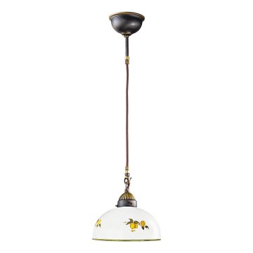 Kolarz 731.30.129 - Lampadario a sospensione con filo NONNA 1xE27/75W/230V diametro 30 cm limoni