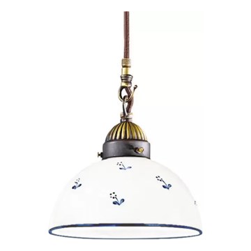 Kolarz 731.30.16 - Lampadario a sospensione con filo NONNA 1xE27/75W/230V diametro 20 cm blu
