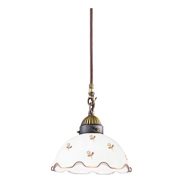 Kolarz 731.30.160 - Lampadario a sospensione con cavo NONNA 1xE27/75W/230V Ø 20 cm, design floreale, finitura oro rosa