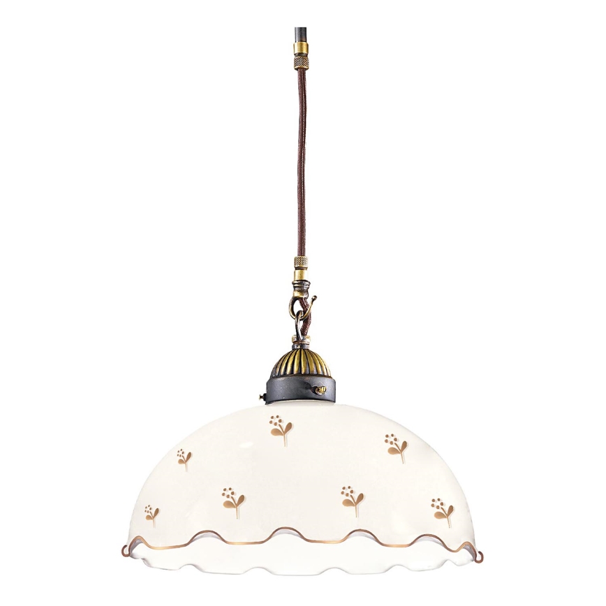 Kolarz 731.30.161 - Lampadario sospeso a cavo NONNA 1xE27/75W/230V Ø 30 cm con motivo floreale, oro rosa
