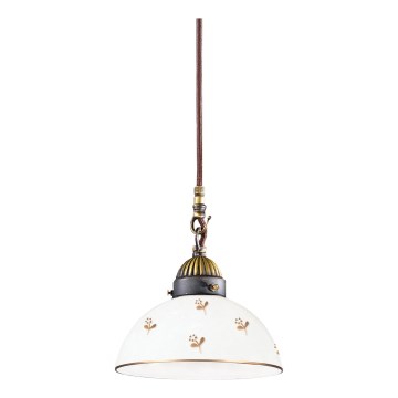 Kolarz 731.30.170 - Lampada a sospensione su cavo NONNA 1xE27/75W/230V Ø 20 cm fiori oro rosa