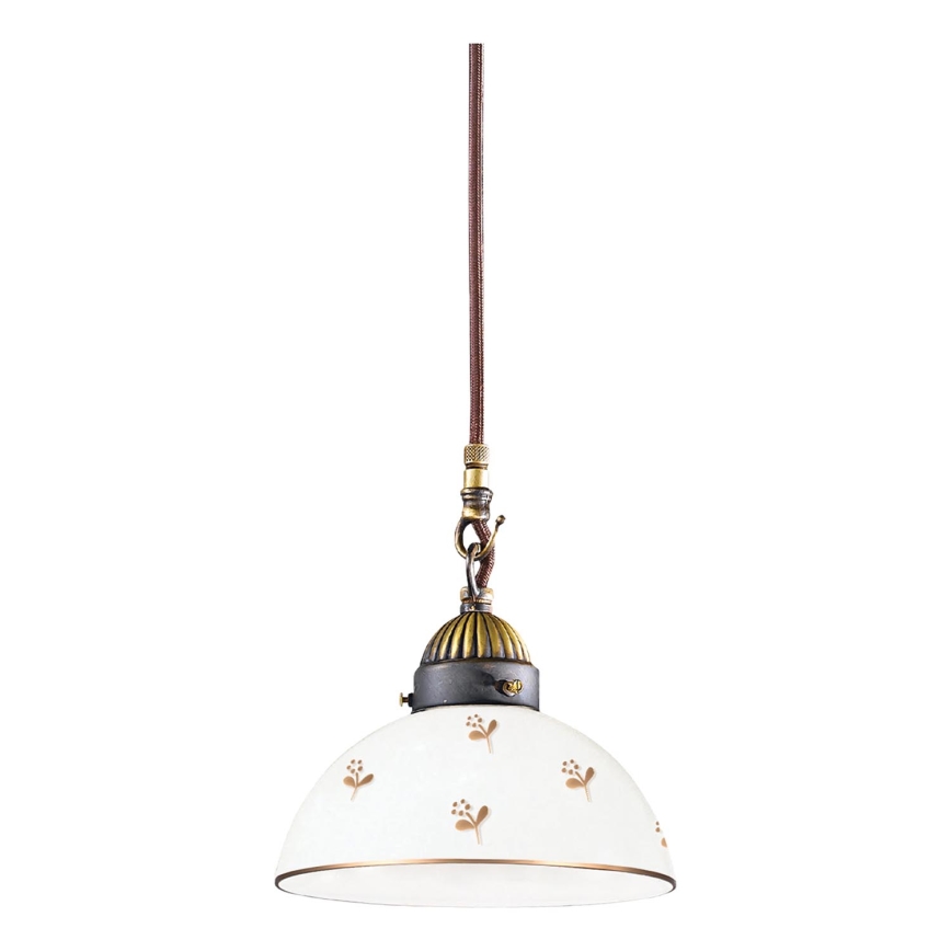 Kolarz 731.30.170 - Lampada a sospensione su cavo NONNA 1xE27/75W/230V Ø 20 cm fiori oro rosa