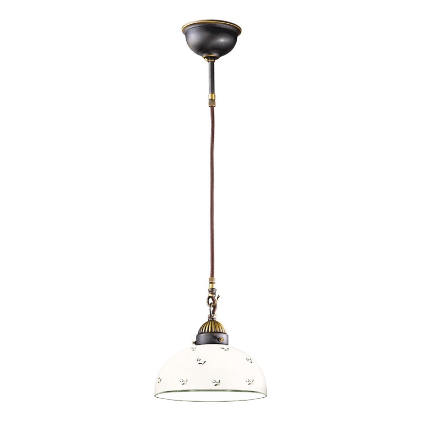 Kolarz 731.30.20 - Lampadario a sospensione con filo NONNA 1xE27/75W/230V diametro 20 cm verde