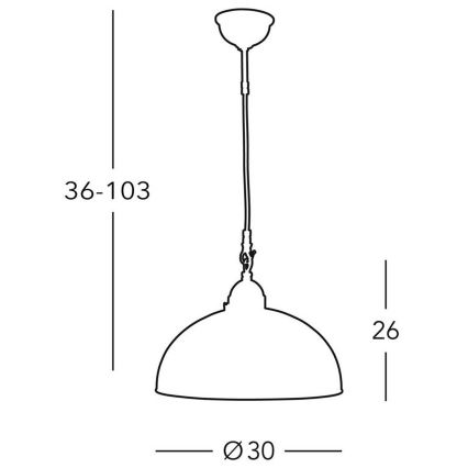 Kolarz 731.30.54 - Lampadario su filo NONNA 1xE27/75W/230V