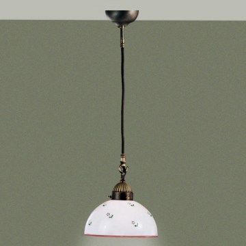 Kolarz 731.30.69 - Lampadario a sospensione con filo NONNA 1xE27/75W/230V diametro 20 cm rosso