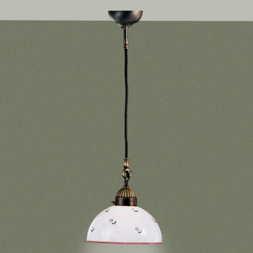 Kolarz 731.30.69 - Lampadario a sospensione con filo NONNA 1xE27/75W/230V diametro 20 cm rosso