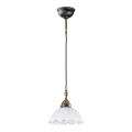 Kolarz 731.30.73 - Lampada a sospensione con cavo NONNA 1xE27/75W/230V bianco