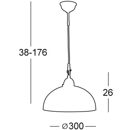 Kolarz 731.30.74 - Lampada a sospensione con cavo NONNA 1xE27/75W/230V bianco