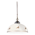 Kolarz 731.32.152 - Lampadario sospeso su cavo NONNA 1xE27/75W/230V Ø 36 cm, effetto corna di cervo, rose gold