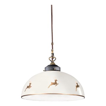 Kolarz 731.32.152 - Lampadario sospeso su cavo NONNA 1xE27/75W/230V Ø 36 cm, effetto corna di cervo, rose gold