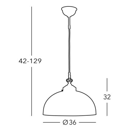 Kolarz 731.32.18 - Lampadario su filo NONNA 1xE27/75W/230V blu