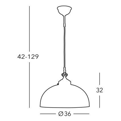 Kolarz 731.32.22 - Lampadario su filo NONNA 1xE27/75W/230V blu