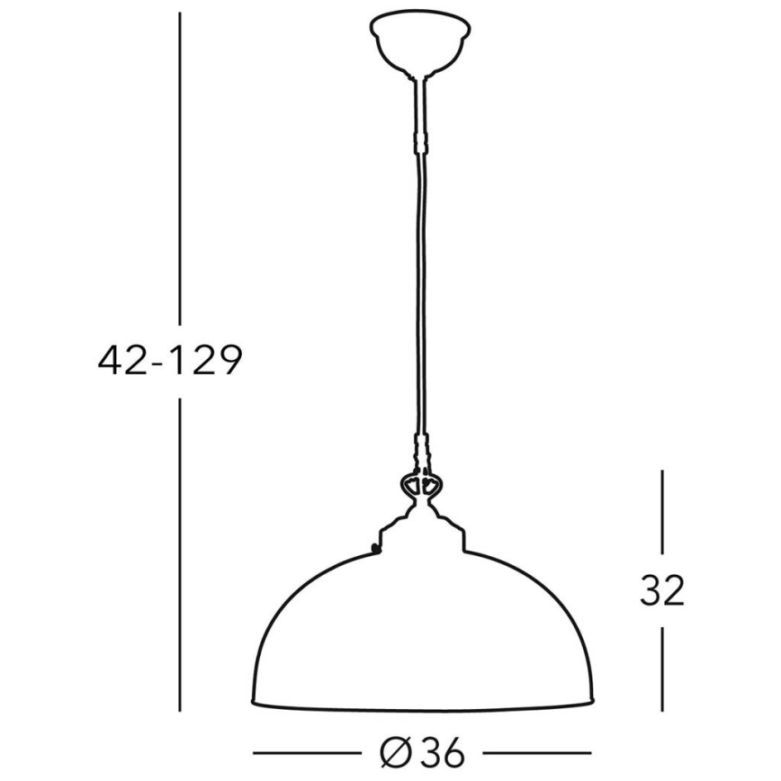Kolarz 731.32.55 - Lampadario su filo NONNA 1xE27/75W/230V