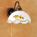 Kolarz 731.61.116 - Lampada da parete NONNA 1xE27/75W/230V decorata con limoni