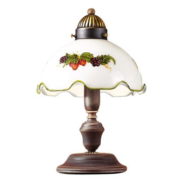 Kolarz 731.73.113 - Lampada da tavolo NONNA 1xE27/75W/230V vino/fragola