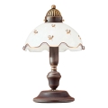 Kolarz 731.73.160 - Lampada da tavolo NONNA 1xE14/60W/230V con decorazione floreale, oro rosa