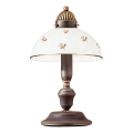 Kolarz 731.73.170 - Lampada da tavolo NONNA 1xE14/60W/230V, motivo floreale, oro rosa
