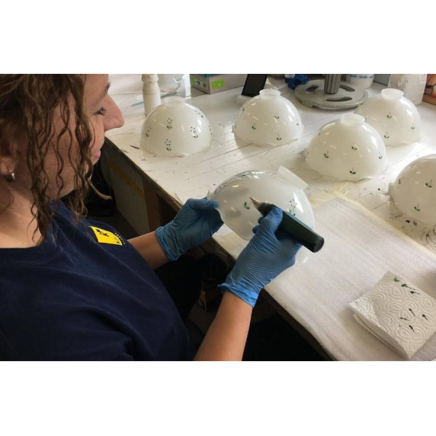 Kolarz 731.73.21 - Lampada da tavolo NONNA 1xE27/75W/230V verde