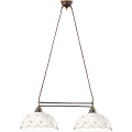 Kolarz 731.82.161 - Lampadario a sospensione con cavo NONNA 2xE27/75W/230V, motivo floreale, finitura oro rosa