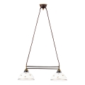 Kolarz 731.82.170 - Lampadario sospeso con cavo NONNA 2xE27/75W/230V con motivo floreale, oro rosa