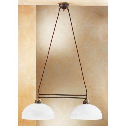 Kolarz 731.82.54 - Lampada a sospensione NONNA 2xE27/75W/230