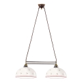 Kolarz 731.82.68 - Lampadario a sospensione con filo NONNA 2xE27/75W/230V rosso