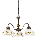 Kolarz 731.83.110 - Lampadario a sospensione a catena NONNA 3xE27/75W/230V, colore vino