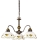 Kolarz 731.83.110 - Lampadario a sospensione a catena NONNA 3xE27/75W/230V, colore vino
