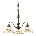 Kolarz 731.83.116 - Lampadario a catena NONNA 3xE27/75W/230V limoni