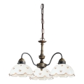 Kolarz 731.83.160 - Lampadario a catena NONNA 3xE27/75W/230V, motivo floreale in oro rosa