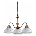 Kolarz 731.83.20 - Lampadario a sospensione con catena NONNA 3xE27/75W/230V verde