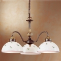 Kolarz 731.83.69 - Lampadario a sospensione con catena NONNA 3xE27/75W/230V rosso