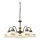 Kolarz 731.85.126 - Lampadario a sospensione con catena NONNA 5xE27/75W/230V limoni