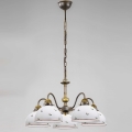 Kolarz 731.85.69 - Lampadario a sospensione con catena NONNA 5xE27/75W/230V rosso