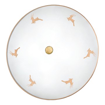 Kolarz 731.U14.4.150 - Applique NONNA 4xE27/60W/230V pr. 54 cm con corna di cervo, finitura oro rosa