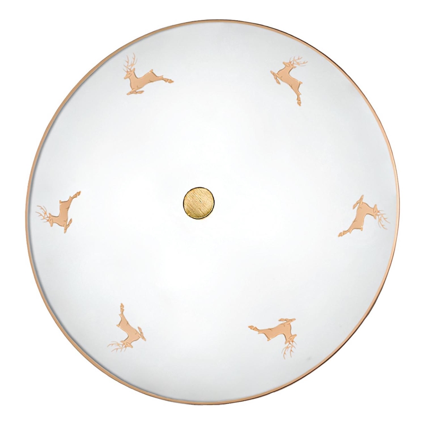 Kolarz 731.U14.4.150 - Applique NONNA 4xE27/60W/230V pr. 54 cm con corna di cervo, finitura oro rosa