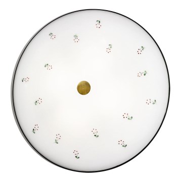 Kolarz 731.U14.4.70- Plafoniera NONNA 4xE27/60W/230V diametro 54 cm verde/ottone