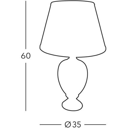 Kolarz 780.70 - Lampada da tavolo GIARDINO 1xE27/100W/230V