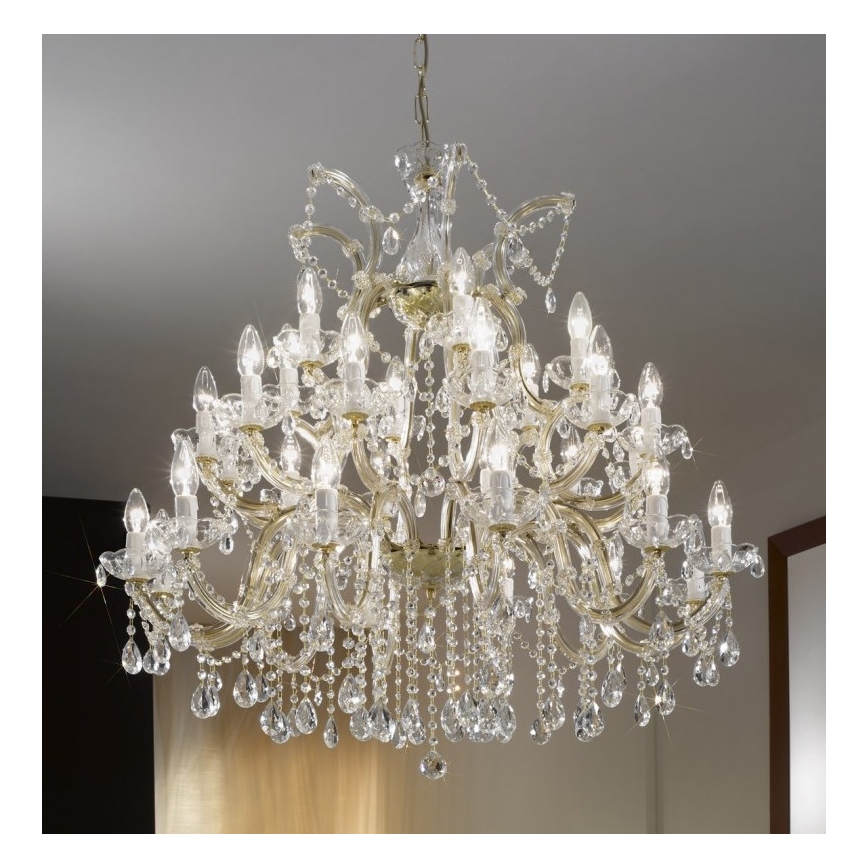 Kolarz 960.812+12+6 - Lampadario in cristallo a catena VALERIE 30xE14/40W/230V