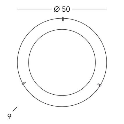 Kolarz A1306.13.3 - Plafoniera  MOON 3xE27/60W/230V