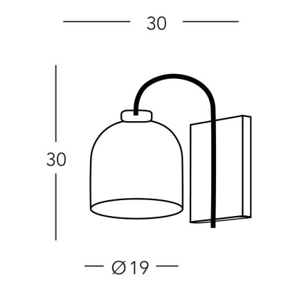 Kolarz A1352.61.Au.100 - Applique NONNA 1xE27/60W/230V cervo quercia/bianco/oro