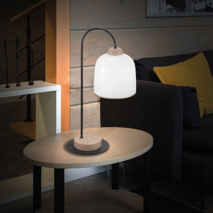 Kolarz A1352.71.Au - Lampada da tavolo NONNA 1xE27/60W/230V quercia/bianco/oro