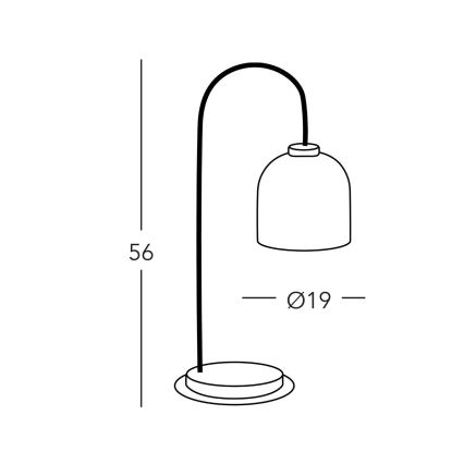 Kolarz A1352.71.Au - Lampada da tavolo NONNA 1xE27/60W/230V quercia/bianco/oro